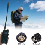 WT-22 Goose neck Tactical Antenna Foldable VHF/UHF SMA Female for Baofeng DM-32 UV-5R UV-82 BF-F8HP Quansheng K6 - Image 7