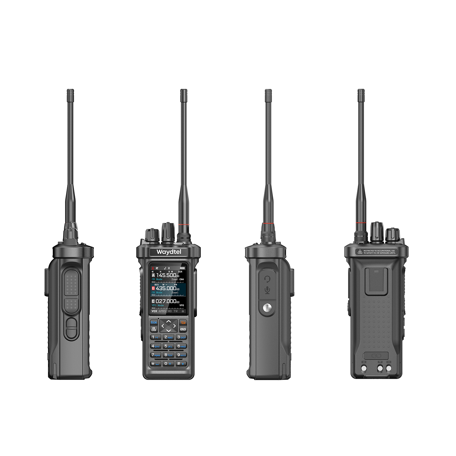 未标题-1 Waydtel W-90 Multi-band UHF/VHF 10W Walkie Talkie AM/FM/USB/LSB/CW Receive GPS/APRS Wireless Bluetooth APP Programmable NOAA Two Way Radio Cross band repeater - Image 1