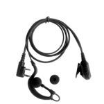 2 Pin Earpiece with Mic for Two Way Radio/Walkie Talkie/Transceiver, G Shape Headset Compatible K plug radios