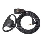 1 Pin Walkie Talkie Earpiece D Shape Headsets with Mic Compatible with Motorola TLKR T6 T7 T8 T9 T60 T61 T80 T81 T92 H20 Radio